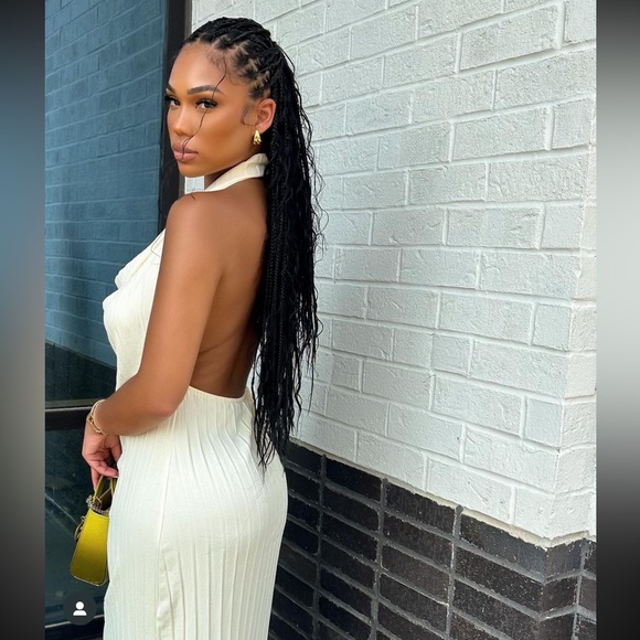 ZARA PLEATED HALTER DRESS - Picture 4 of 16